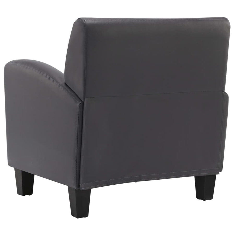 Fauteuil Kunstleer Grijs