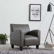 Fauteuil kunstleer grijs 70x69x72 cm