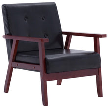 Fauteuil Kunstleer Zwart