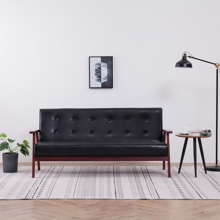 Kunstleer Driezitsbank