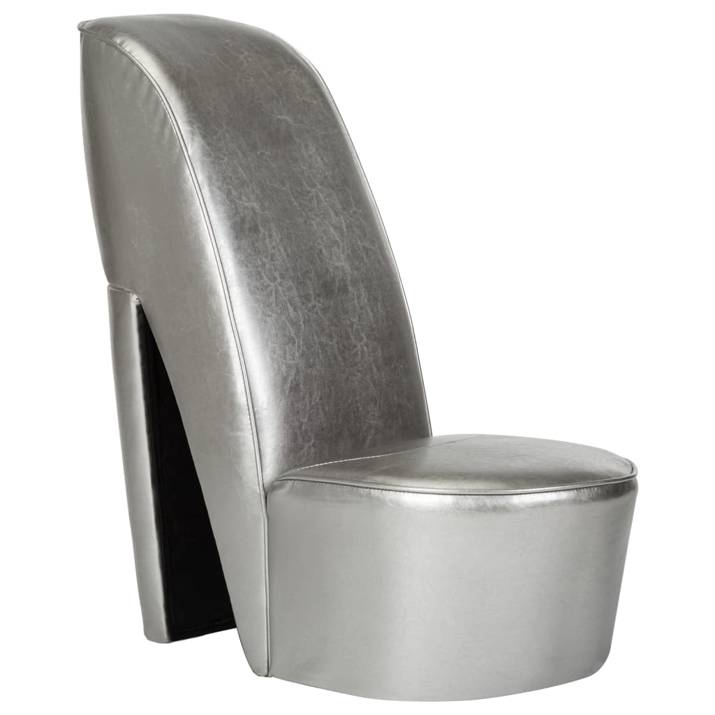 Hakstoel Kunstleer Kleurig Zilver