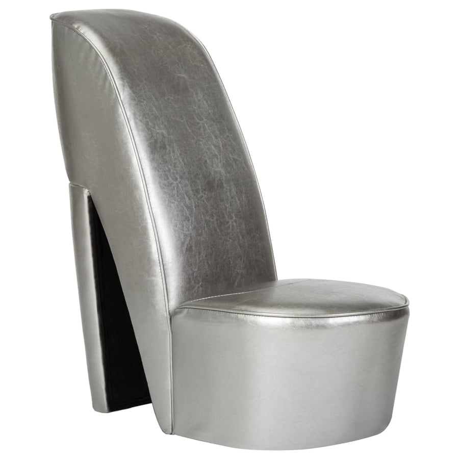 Hakstoel Kunstleer Kleurig Zilver