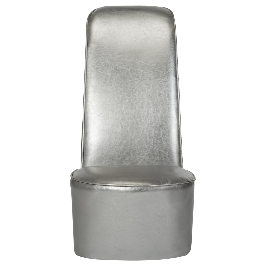 Hakstoel Kunstleer Kleurig Zilver