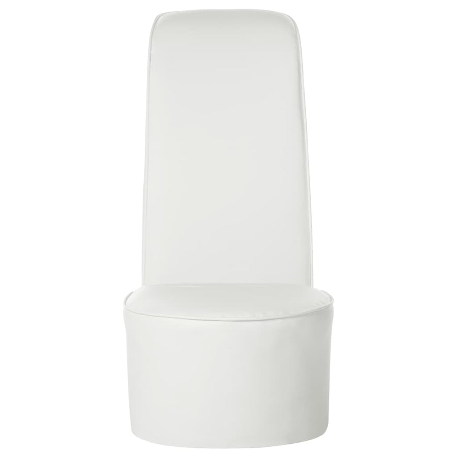 Hakstoel kunstleer wit