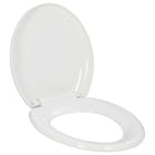 Toiletbril Soft-Close Met Quick-Release Ontwerp 45.5 x 37.5 cm Wit