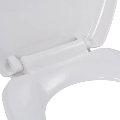 Toiletbril Soft-Close Met Quick-Release Ontwerp 45.5 x 37.5 cm Wit