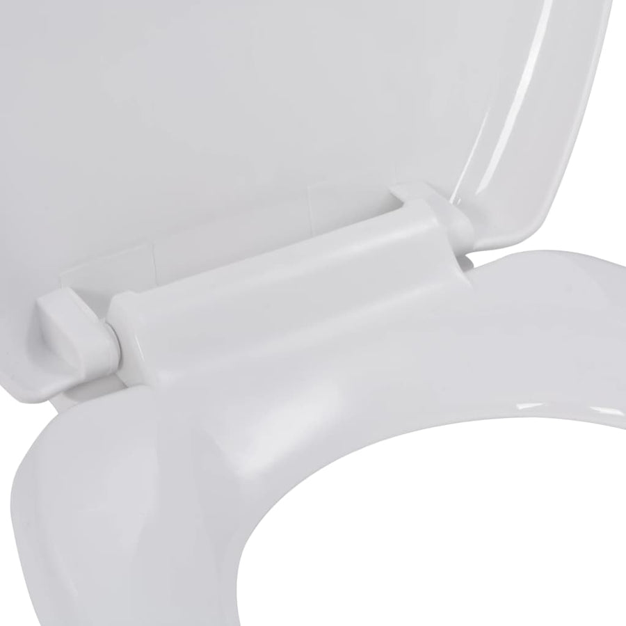 Toiletbril Soft-Close Met Quick-Release Ontwerp 45.5 x 37.5 cm Wit
