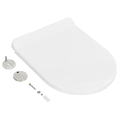 Toiletbril soft-close met quick-release ontwerp wit 46 x 36.5 cm(110 - 170 mm) Wit