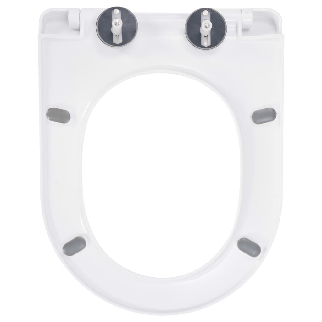 Toiletbril soft-close met quick-release ontwerp wit 46 x 36.5 cm(110 - 170 mm) Wit