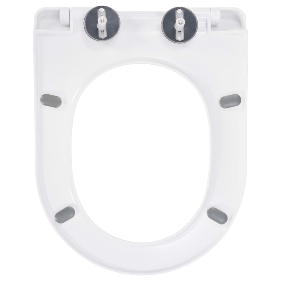 Toiletbril soft-close met quick-release ontwerp wit 46 x 36.5 cm(110 - 170 mm) Wit