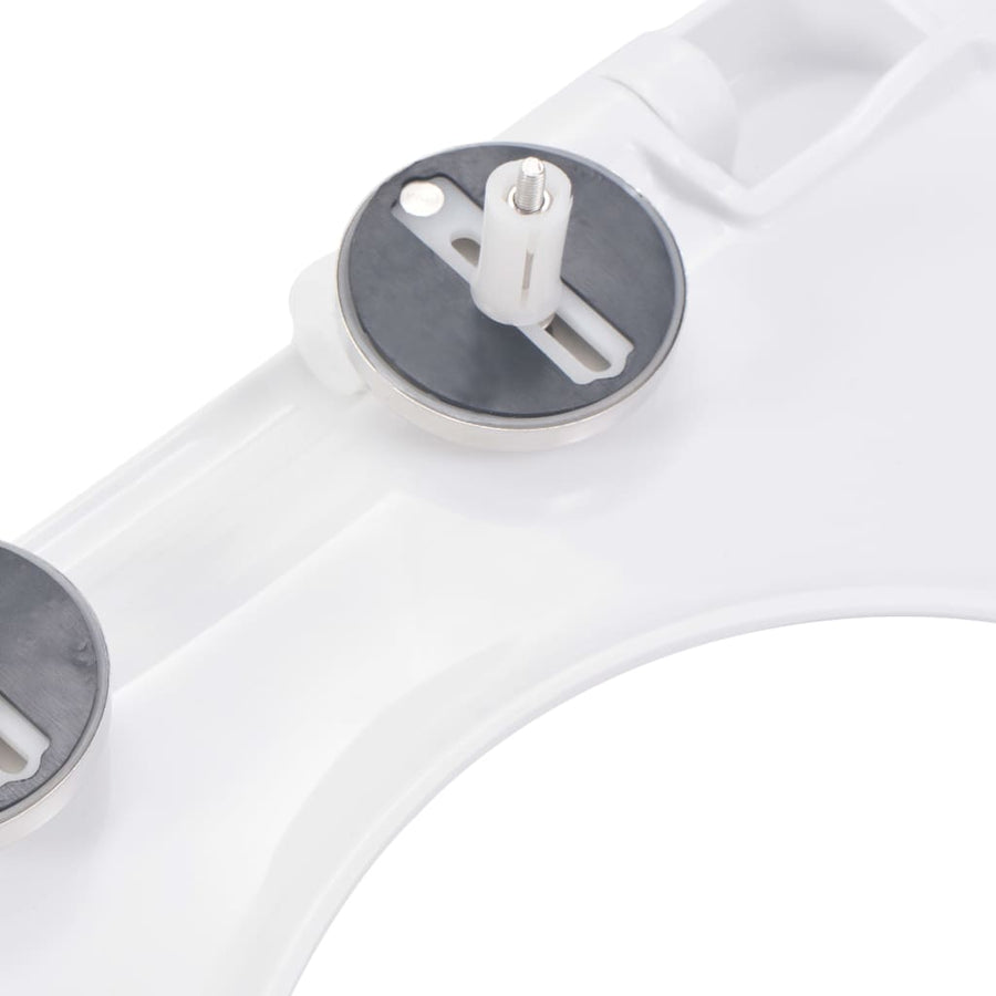 Toiletbril soft-close met quick-release ontwerp wit 46 x 36.5 cm(110 - 170 mm) Wit