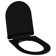 Toilet seat soft-close with quick-release design black
