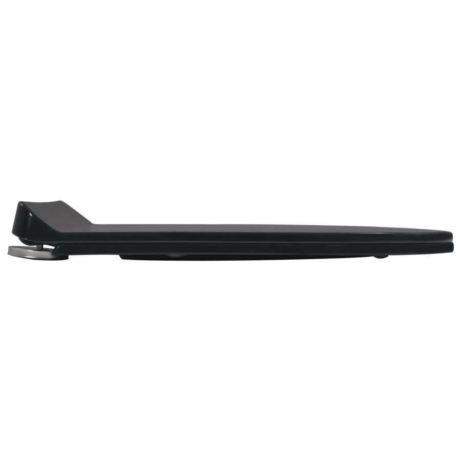 Toiletbril soft-close met quick-release ontwerp zwart 46 x 36.5 cm(110 - 170 mm) Zwart