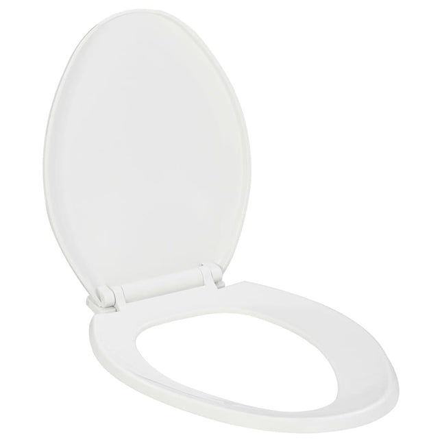 Toiletbril soft-close met quick-release ontwerp wit 47 x 35 cm Wit