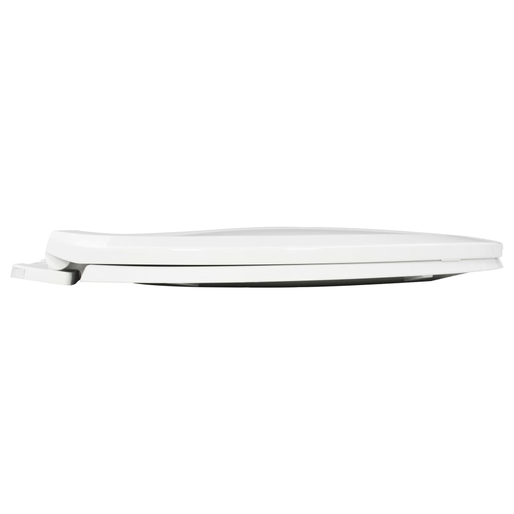 Toiletbril soft-close met quick-release ontwerp wit 47 x 35 cm Wit
