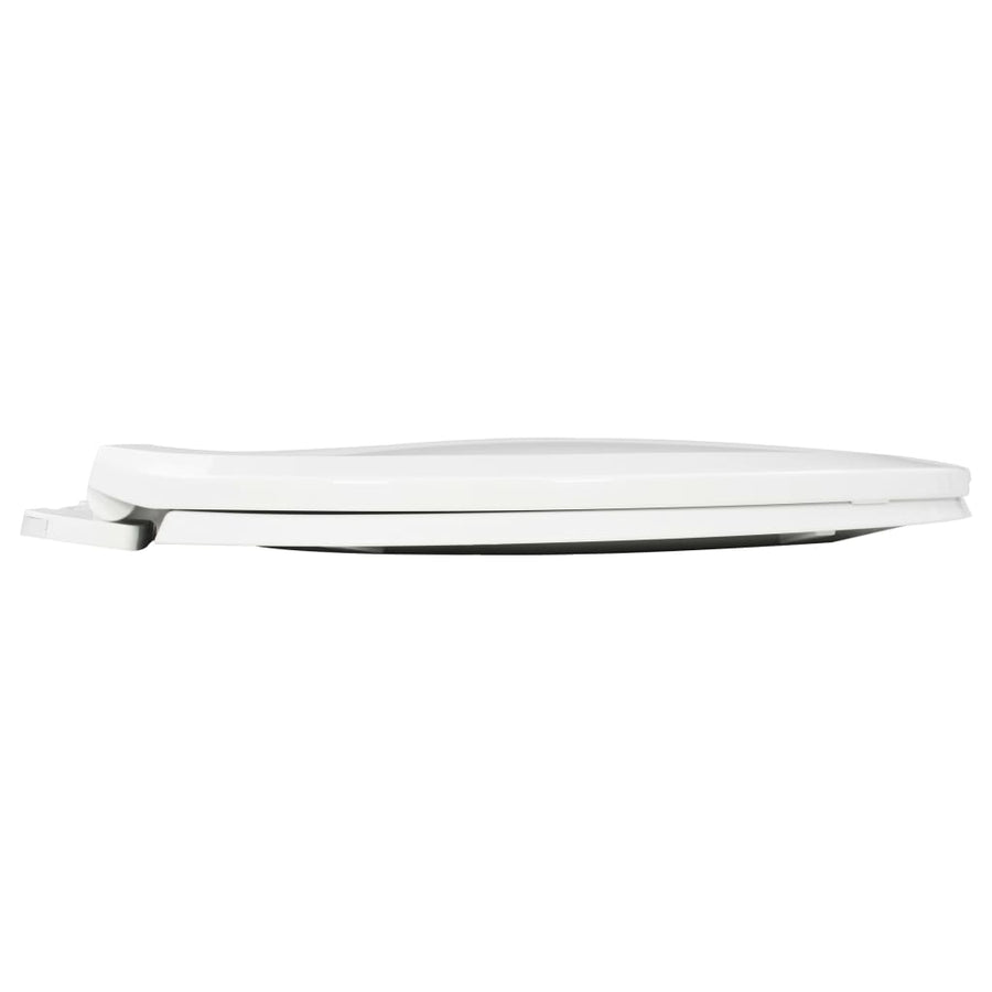 Toiletbril soft-close met quick-release ontwerp wit 47 x 35 cm Wit