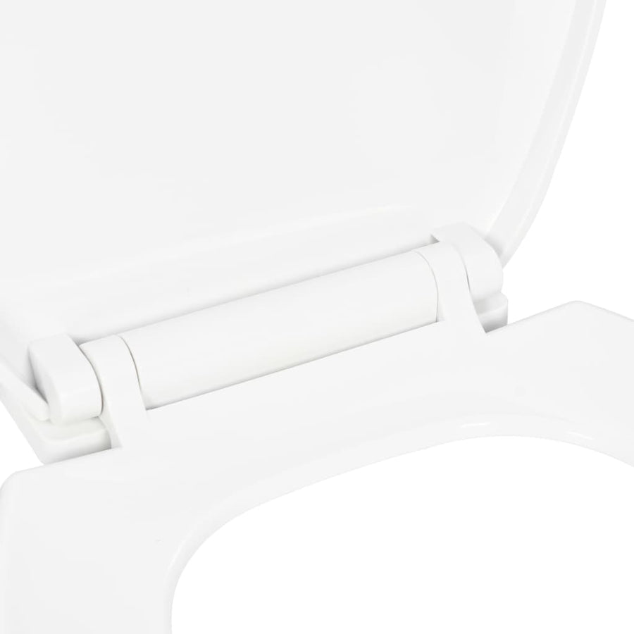 Toiletbril soft-close met quick-release ontwerp wit 47 x 35 cm Wit