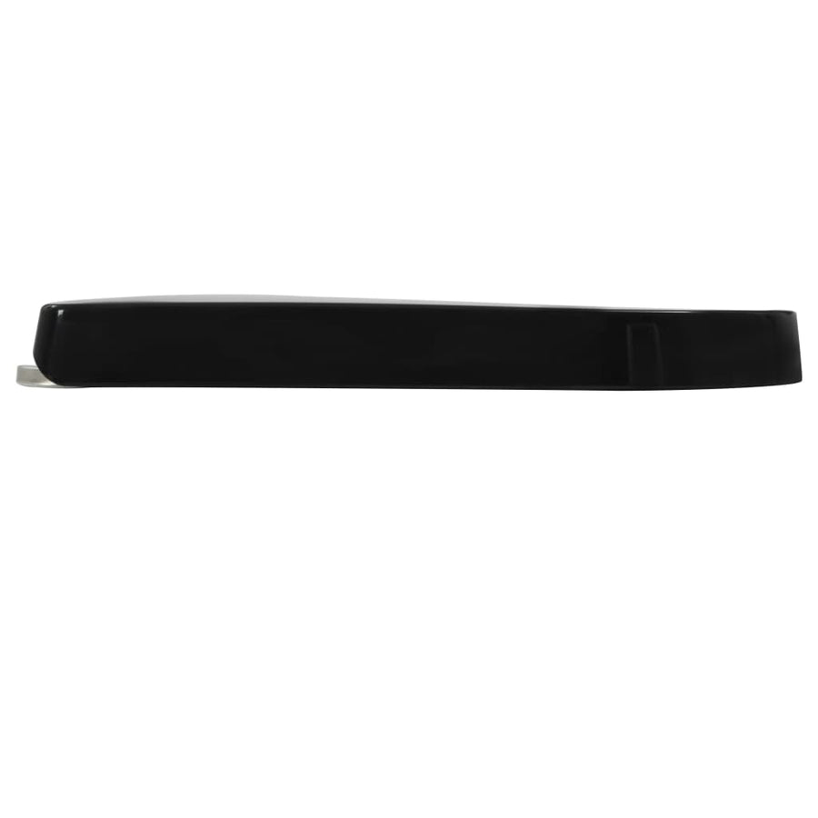 Toiletbril soft-close met quick-release ontwerp zwart 46 x 36.5 cm(140 - 200 mm) Zwart