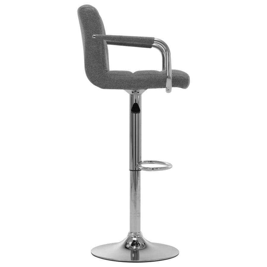 Barstoelen Stof 2 Lichtgrijs