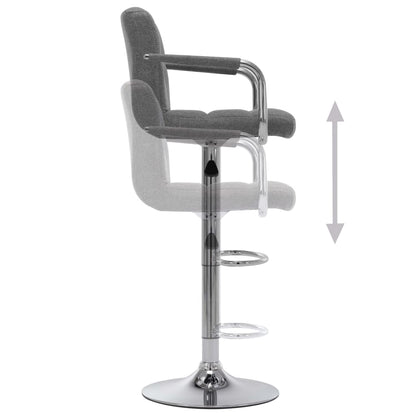 Barstoelen Stof 2 Lichtgrijs