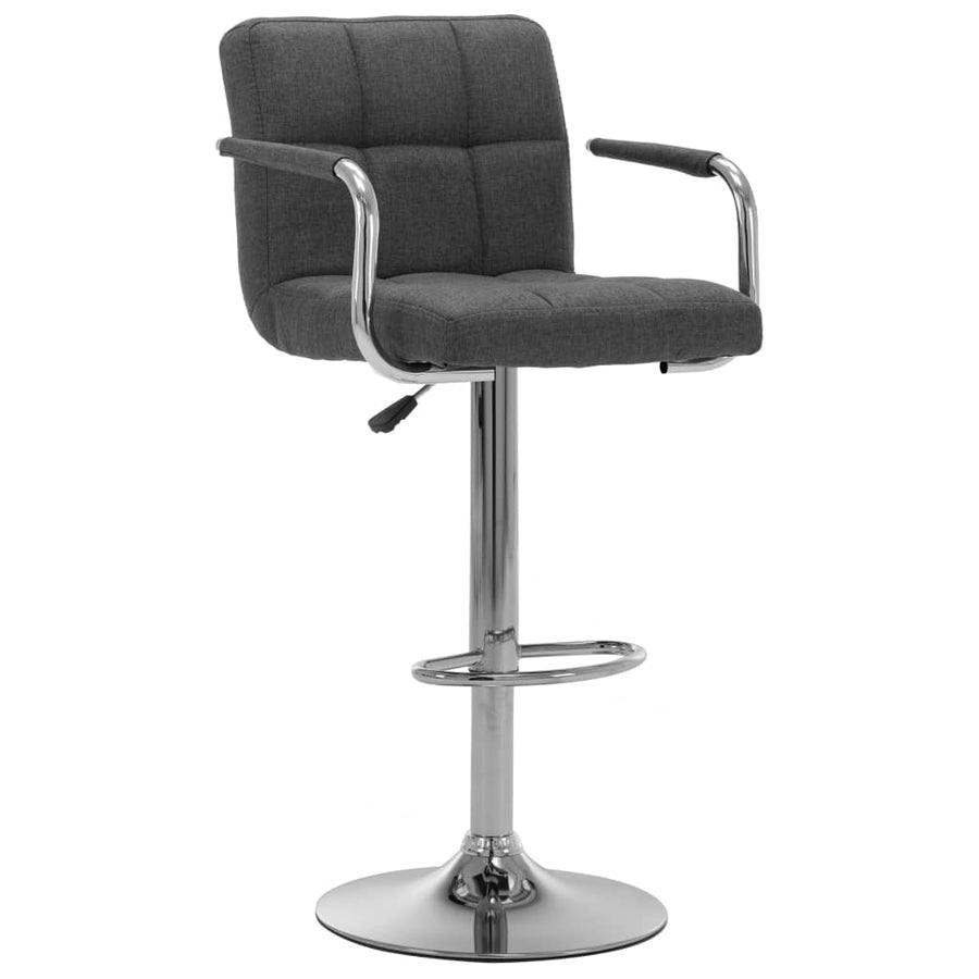 Barstoelen Stof 2 Donkergrijs