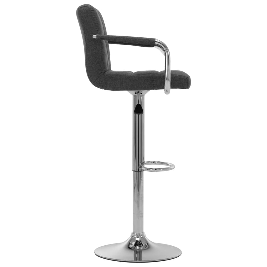 Barstoelen Stof 2 Donkergrijs