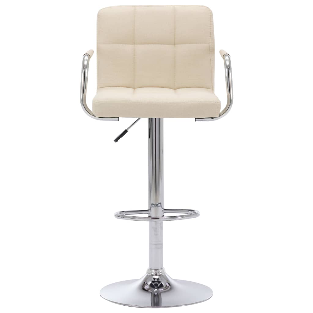 Barstoelen 2 St Stof Crème