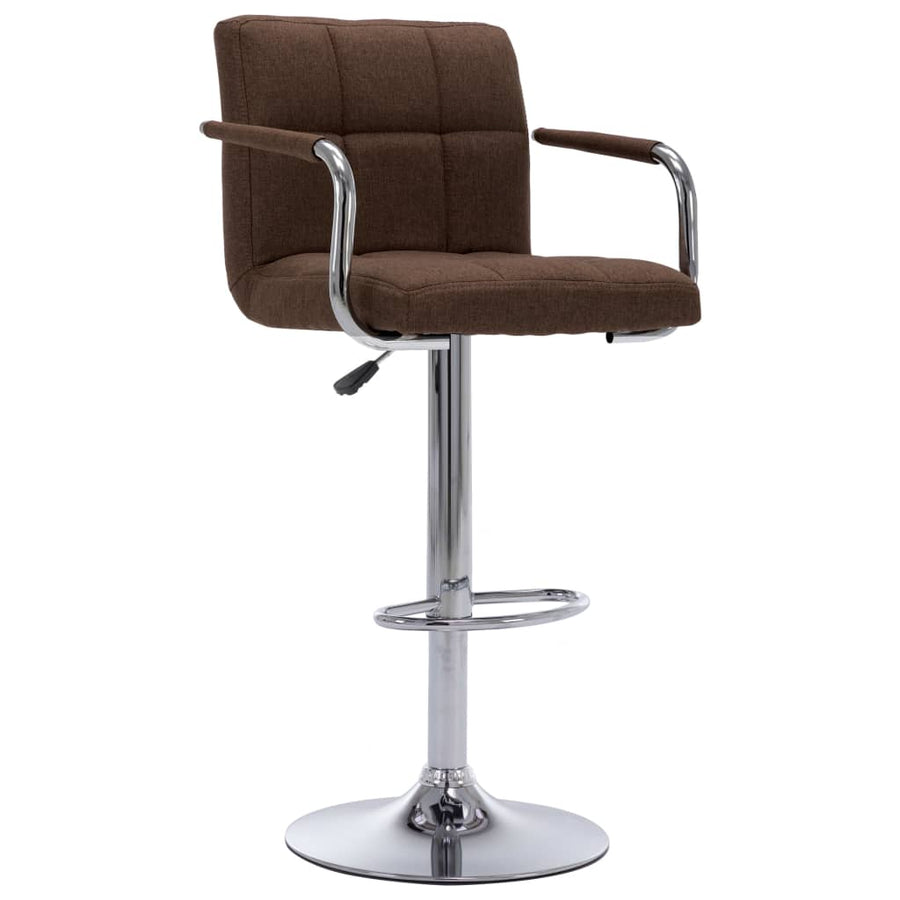 Barstoelen 2 St Stof Bruin