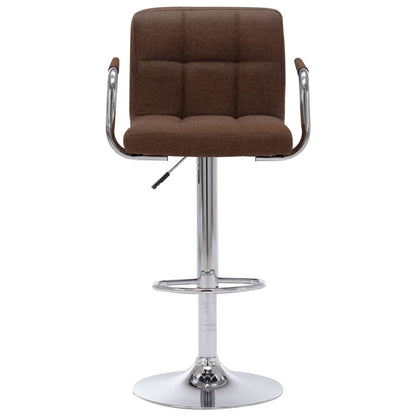 Barstoelen 2 St Stof Bruin