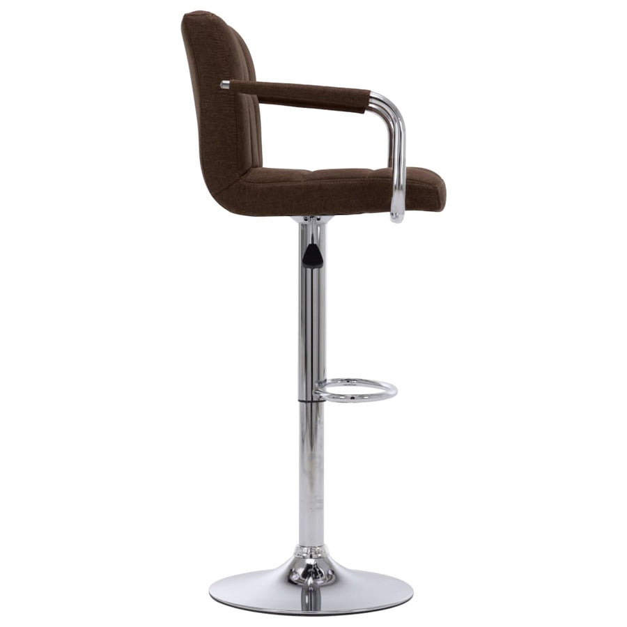 Barstoelen 2 St Stof Bruin