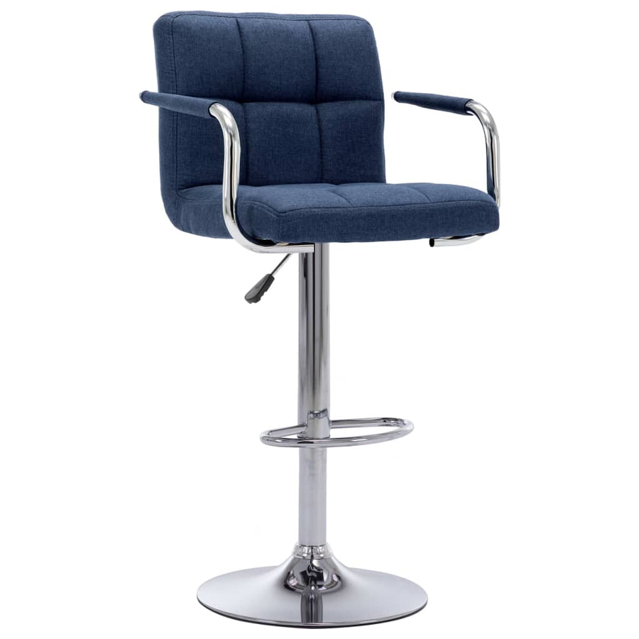 Barstoelen 2 St Stof Blauw