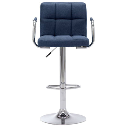 Barstoelen 2 St Stof Blauw