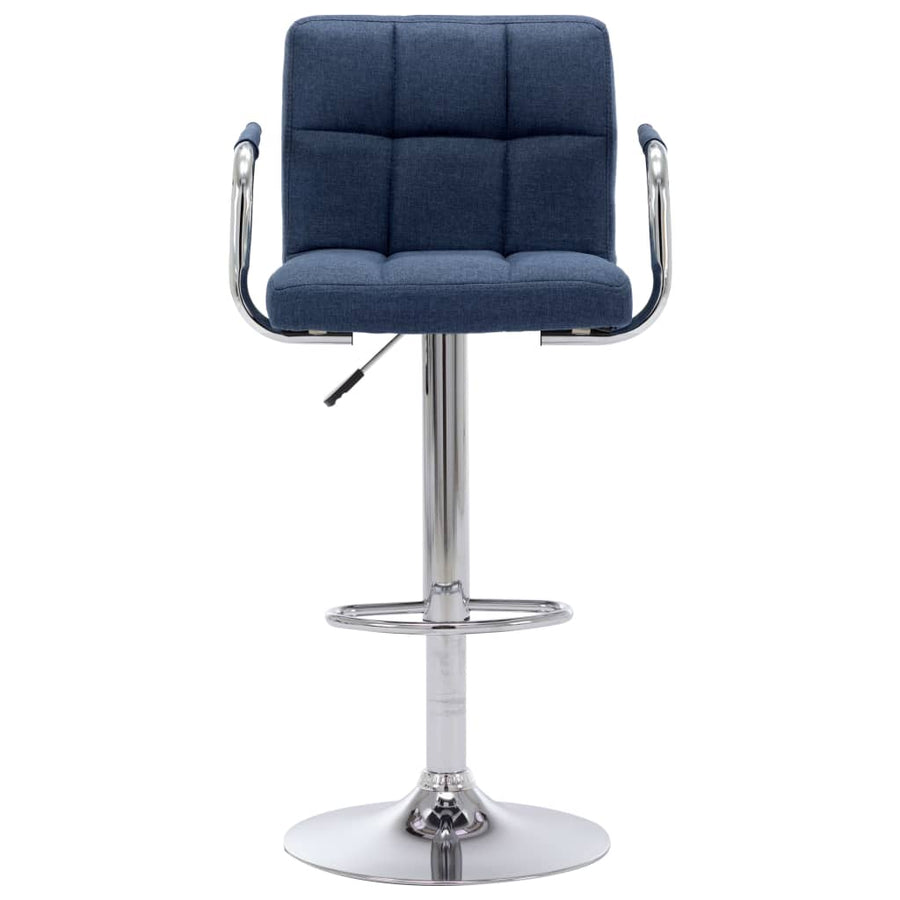 Barstoelen 2 St Stof Blauw