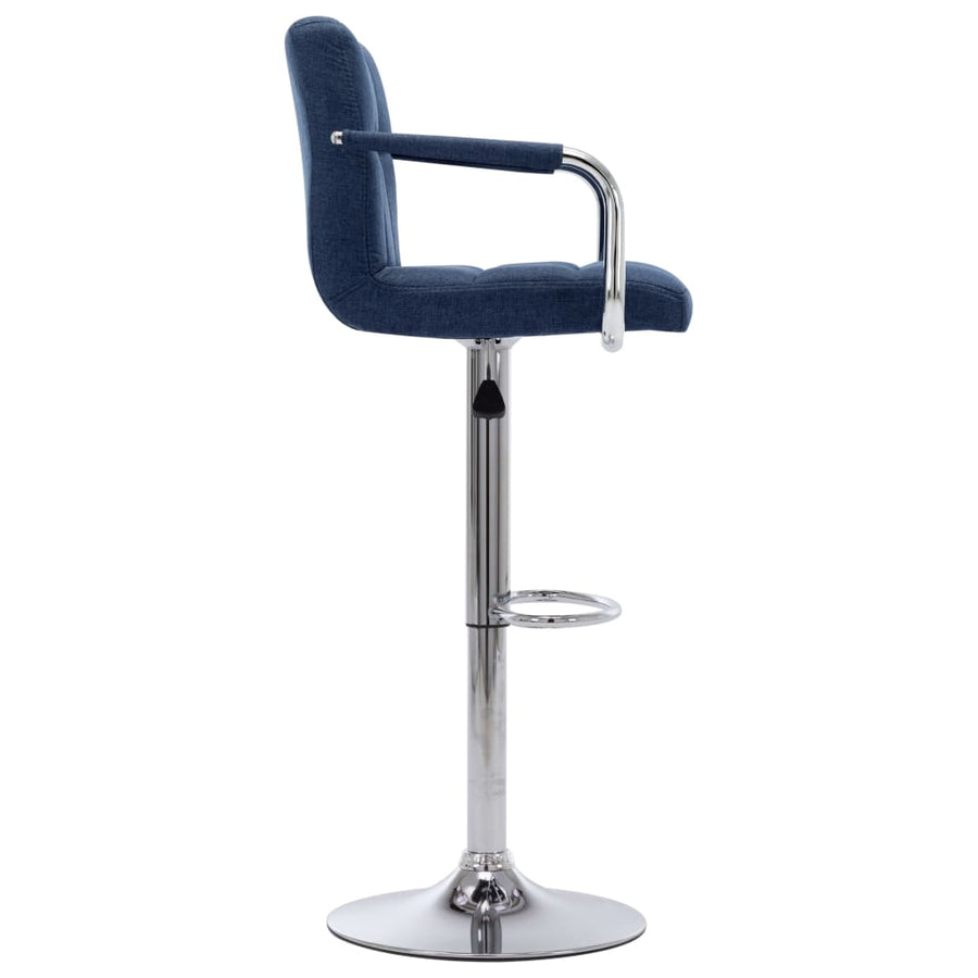 Barstoelen 2 St Stof Blauw