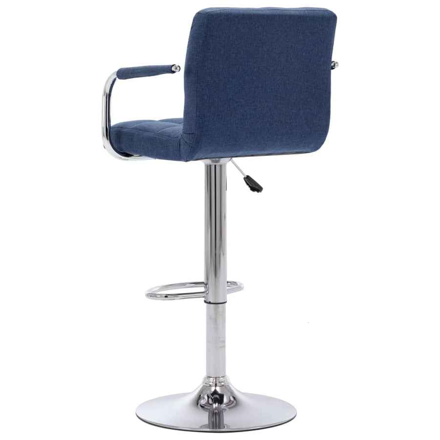Barstoelen 2 St Stof Blauw