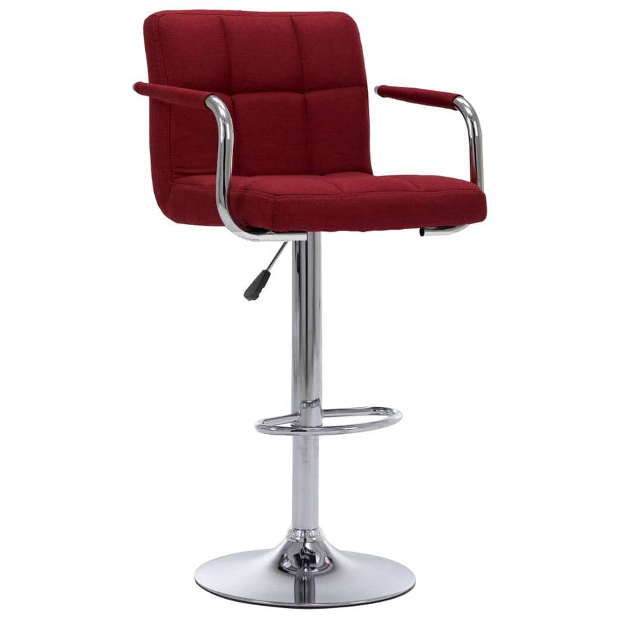 Barstoelen 2 St Stof Wijnrood wine
