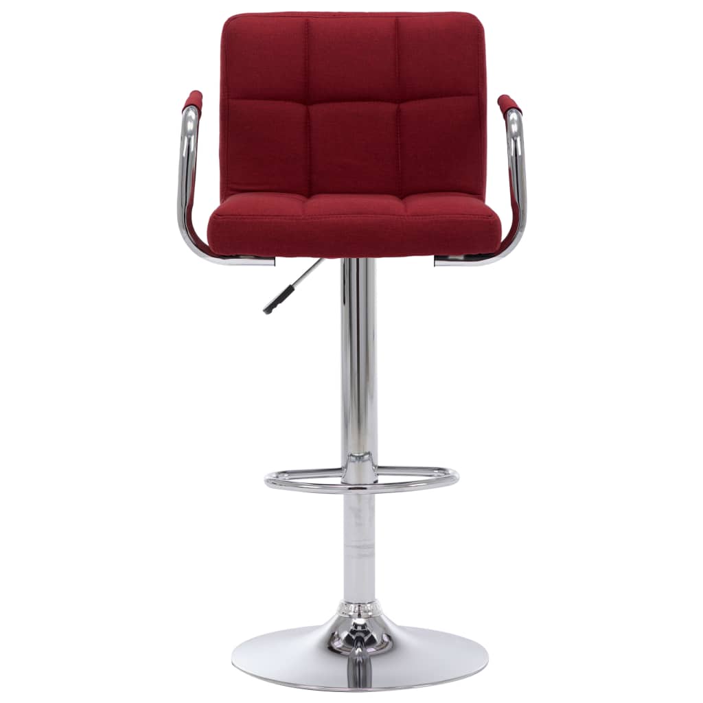 Barstoelen 2 St Stof Wijnrood wine