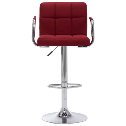 Barstoelen 2 St Stof Wijnrood wine