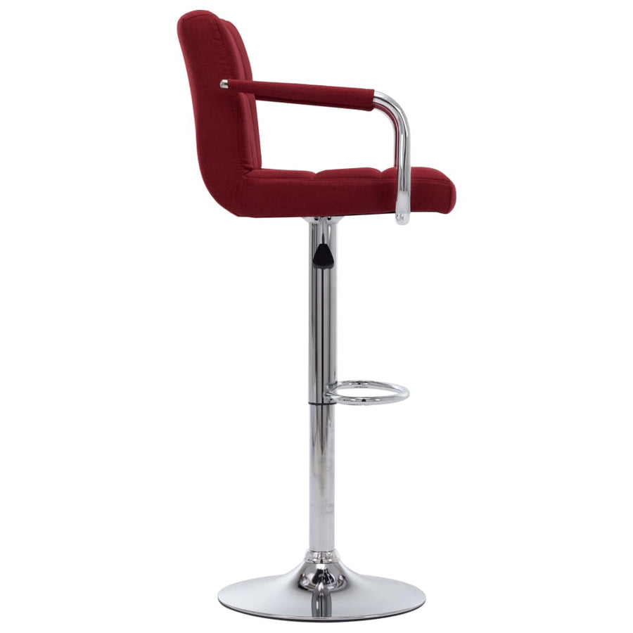 Barstoelen 2 St Stof Wijnrood wine