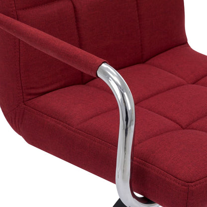 Barstoelen 2 St Stof Wijnrood wine