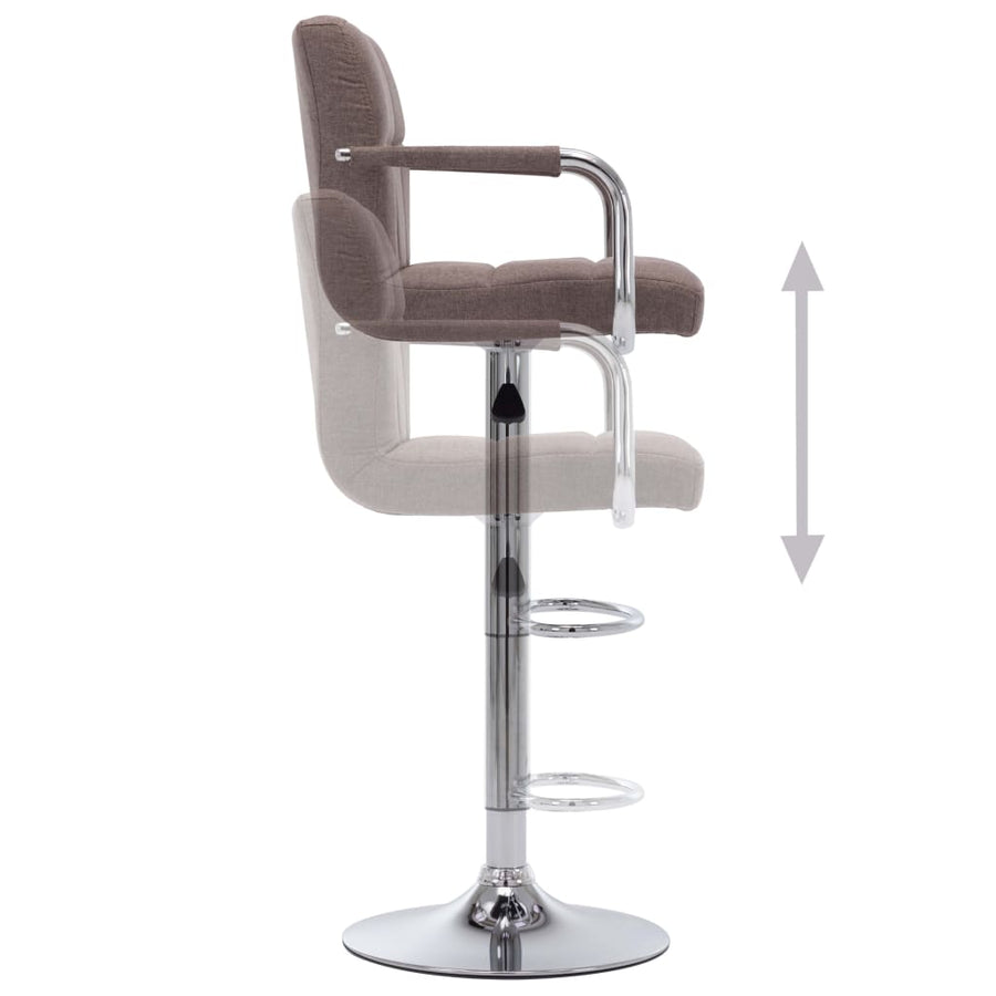 Barstoelen 2 St Stof Taupe