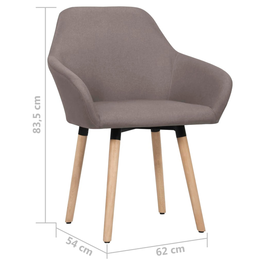 Eetkamerstoelen Draaibaar Stof 2