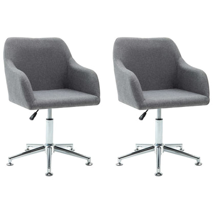 Eetkamerstoelen Draaibaar Stof 2