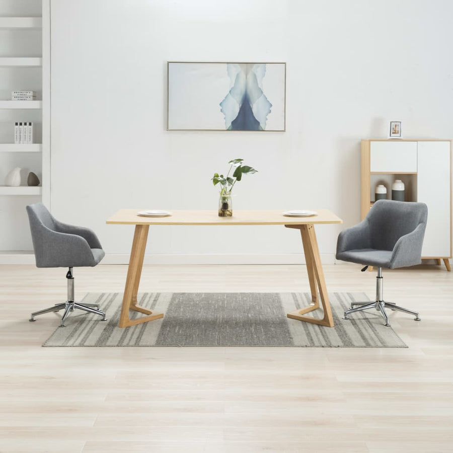 Eetkamerstoelen Draaibaar Stof 2