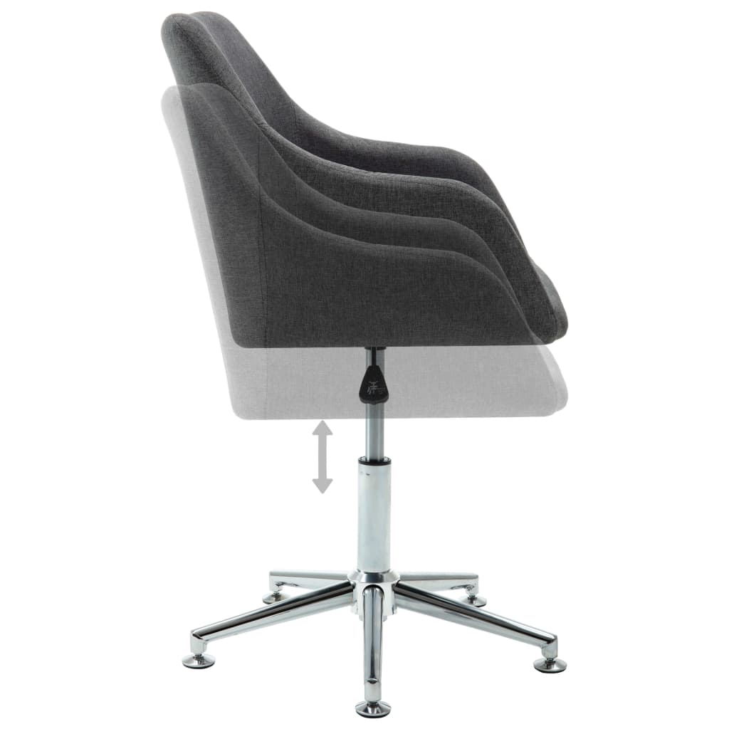 Eetkamerstoelen Draaibaar Stof 2