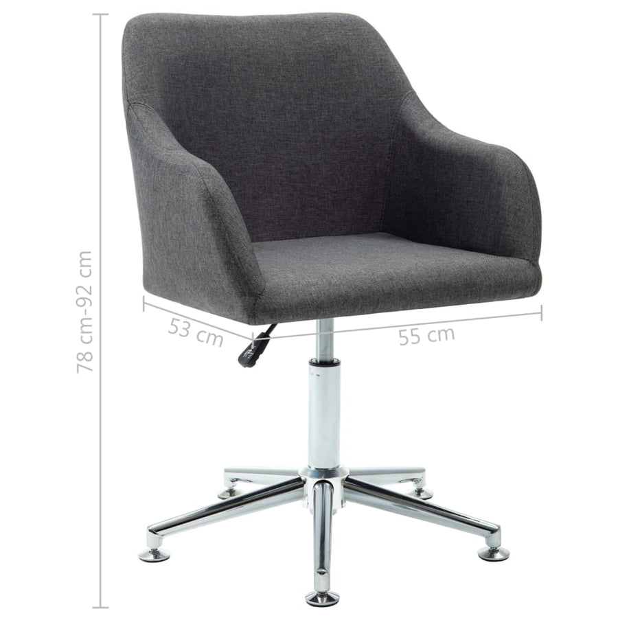 Eetkamerstoelen Draaibaar Stof 2