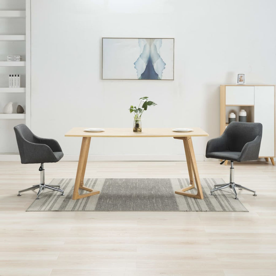 Eetkamerstoelen Draaibaar Stof 2