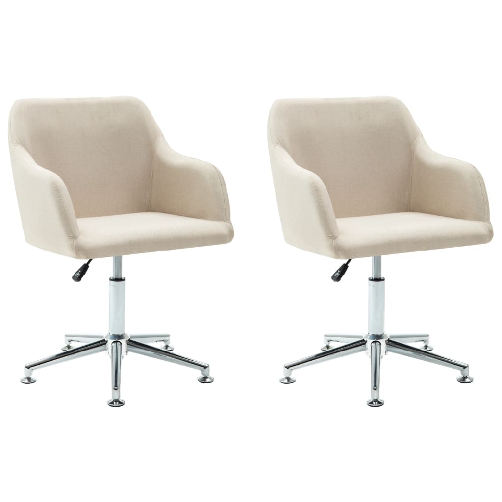 Eetkamerstoelen Draaibaar Stof Kleurig 2