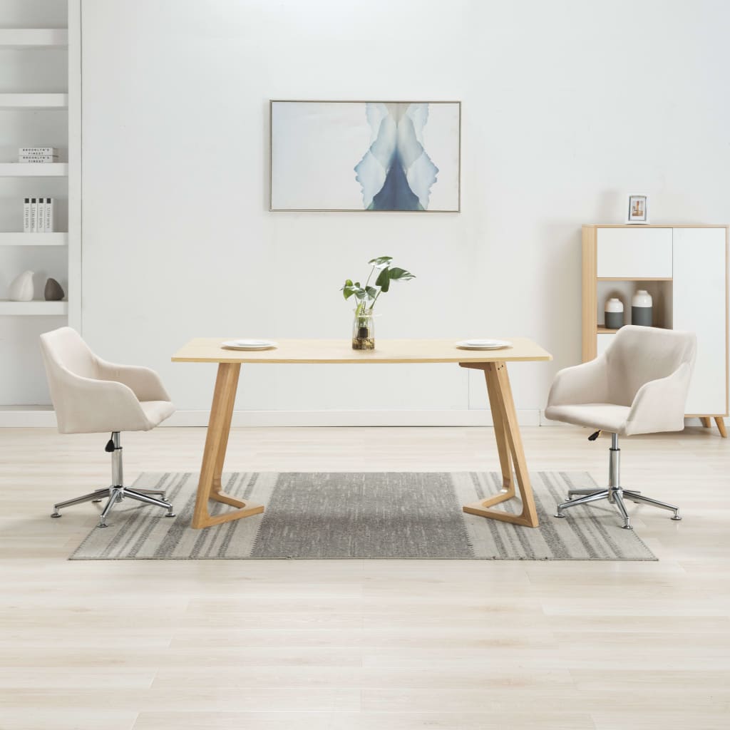 Eetkamerstoelen Draaibaar Stof Kleurig 2