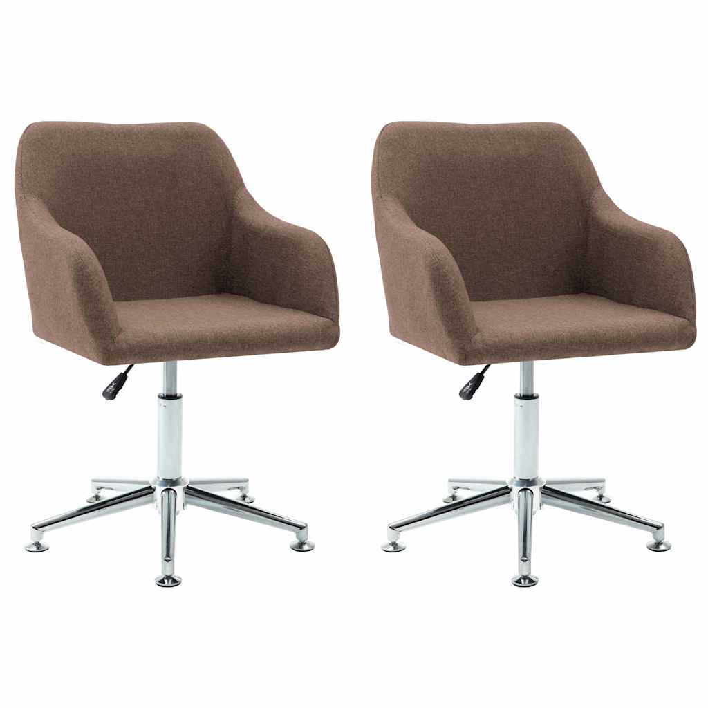 Eetkamerstoelen Draaibaar Stof 2